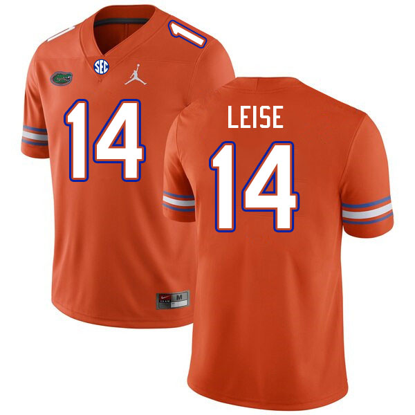 Men #14 Parker Leise Florida Gators College Football Jerseys Stitched-Orange